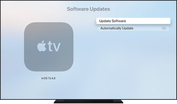 Agregar actualización de software de Apple Tv Provider Tv