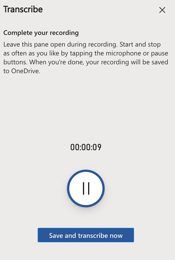 Transcribir Audio Microsoft Word Grabación