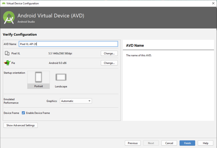 android-studio-verificar-configuración