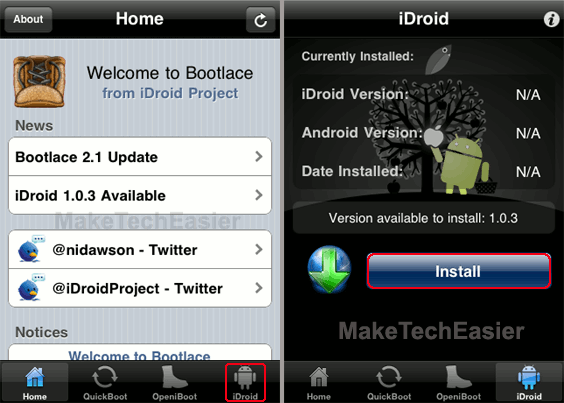 Bootlace-Instalar-iDroid