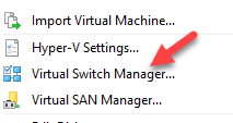 win10 hyper-v seleccionar administrador de conmutador virtual