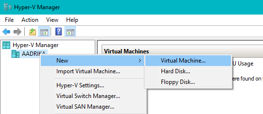 win10 hyper-v crea una nueva máquina virtual