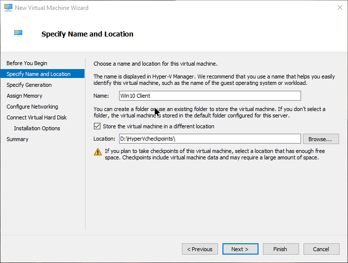 win10 hyper-v nombre máquina virtual