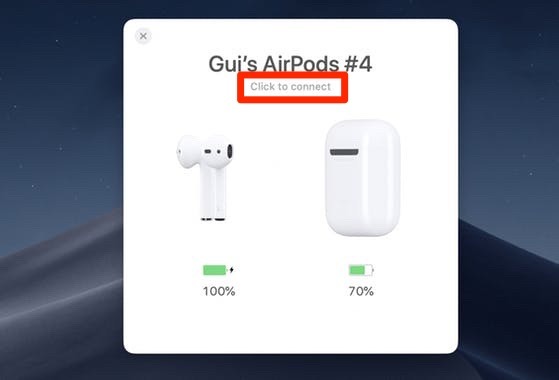 Conecte Airpods a Mac Airbuddy Connect