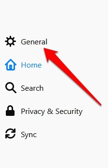 Reducir el uso de memoria de Firefox Opciones de menú General