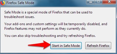 Reducir el uso de memoria de Firefox Reiniciar con complementos deshabilitados Iniciar modo seguro