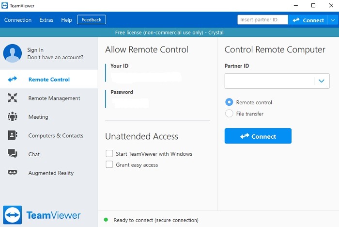 Tablero de Teamviewer de revisión de Supremo