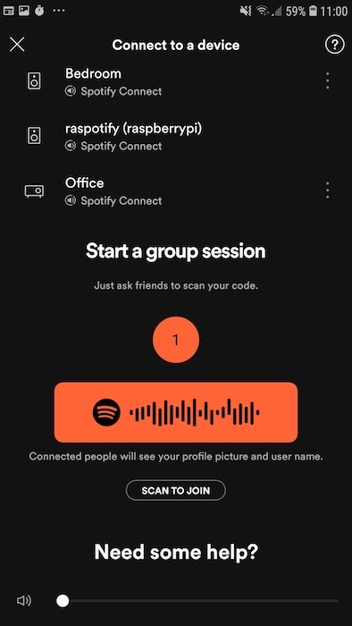 Ahora puede usar su dispositivo Raspberry Pi como cliente de Spotify Connect.