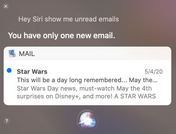 Usos sorprendentes Siri Mac Email