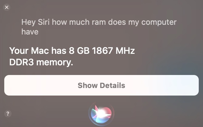 Usos sorprendentes Siri Mac Ram