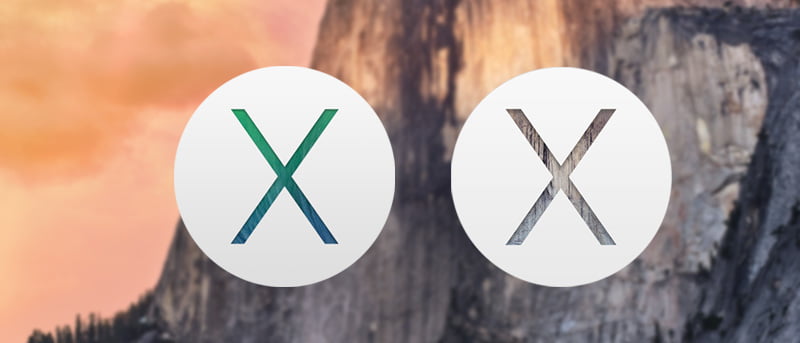 OS X Mavericks vs.  Yosemite: una comparación de elementos de la interfaz de usuario