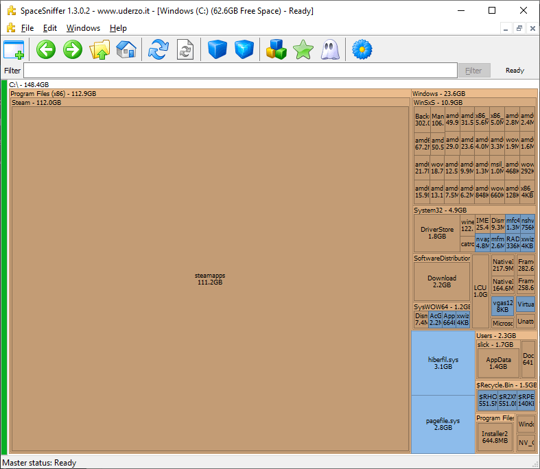 Analizadores de espacio en disco Spacesniffer 1