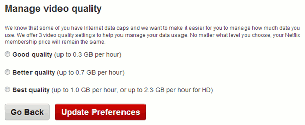 Configuración de OptimizeNetflix