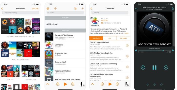 Las mejores aplicaciones de podcast Ios 2019 Overcast