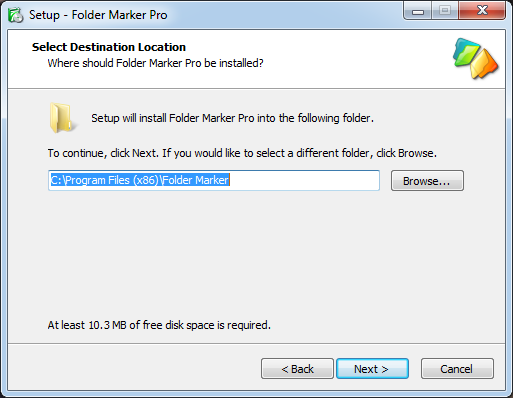 Configuración de Folder Marker Pro.