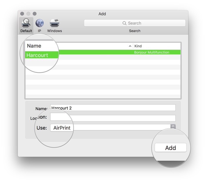 agregar-quitar-impresoras-mac-airprint-printer