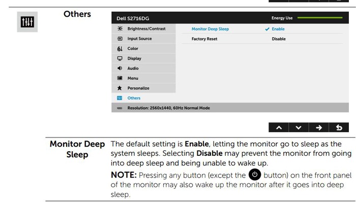 Arreglar el monitor que no se activa Suspensión Dell Deep Sleep