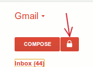 seguro-gmail-botón-de-bloqueo-junto-a-redactar