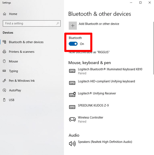 cómo configurar y administrar dispositivos bluetooth en windows 10