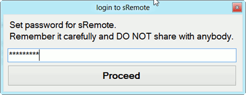 sremote-set-password