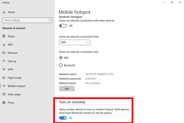 activar-windows-10-mobile-hotspot-activar-de forma remota