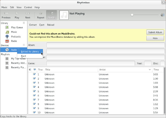 DigitalLibrary-Rhythmbox