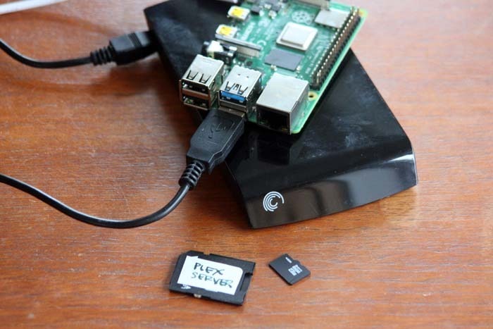 Raspberry Pi Plex Server Pi y disco