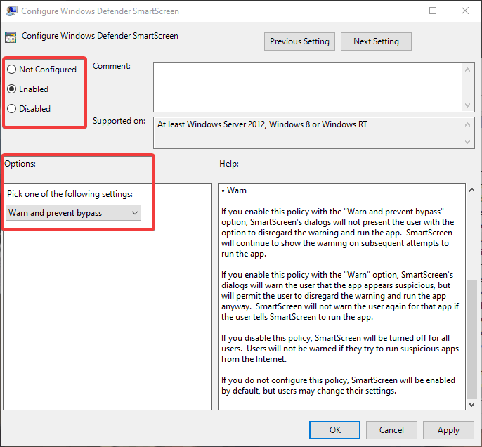 Smartscreen-win10-policy-settings