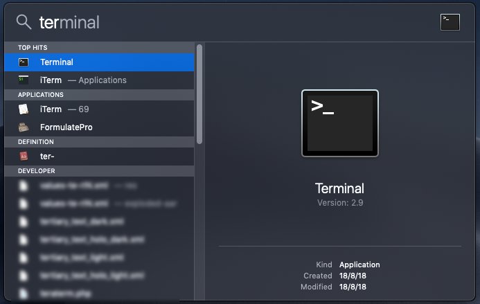 mac-spotlight-terminal abierta