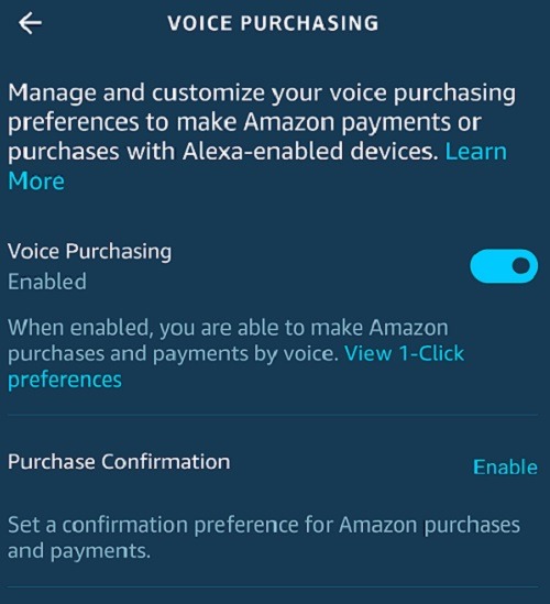 Cómo evitar compras por voz accidentales con Amazon Alexa Purchasing