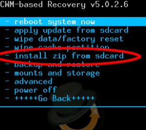 flashear una rom personalizada en Android - installzip