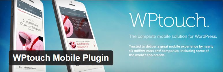 Complemento de WordPress WPTouch Pro.