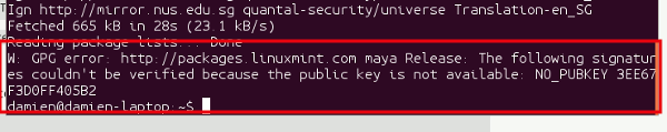 linuxmint-gpg-error