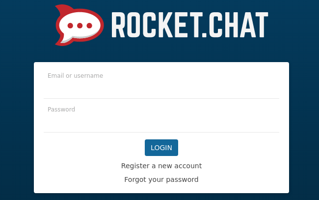 Rocket-Chat-Registrarse