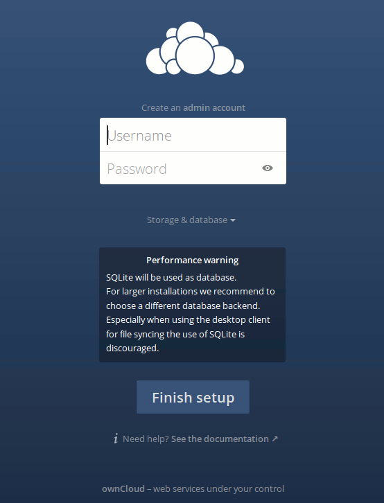 owncloud-server-first-run