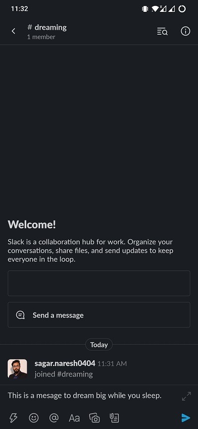 Programar mensajes de Slack Android