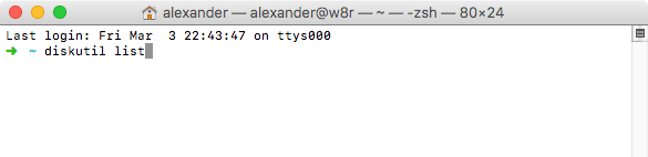 terminal-diskutil-list