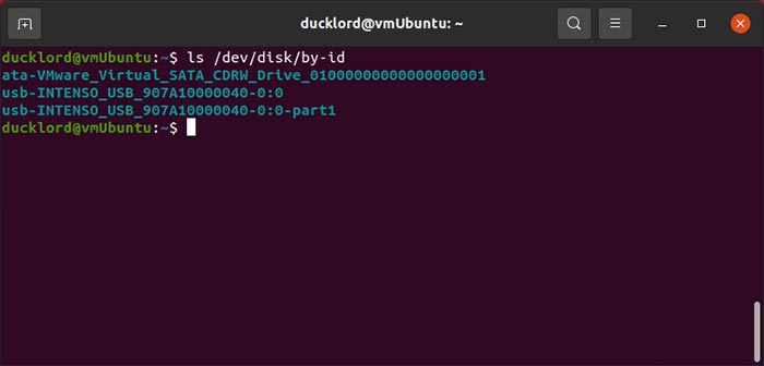 Reparar Usb En Lista De Discos De Linux Por Id.