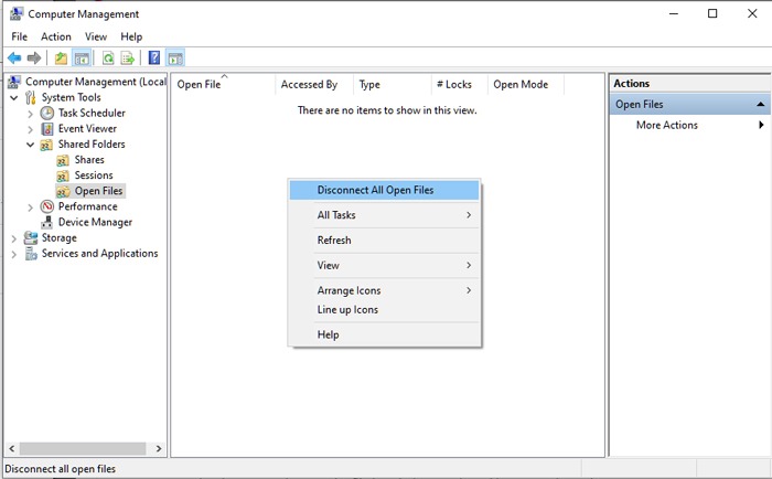 Archivo abierto en otro programa Windows Desconectar Abrir archivos