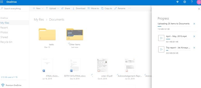 Restablecimiento de fábrica Windows 10 Realizar copia de seguridad Onedrive