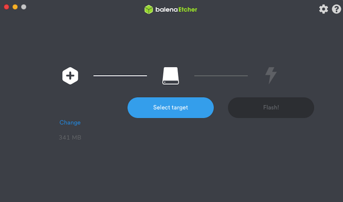 Puede flashear Raspbian a su Raspberry Pi, usando Etcher.