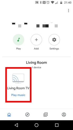 Dispositivo Wi-Fi Chromecast