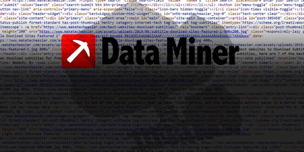 Data Miner Feature