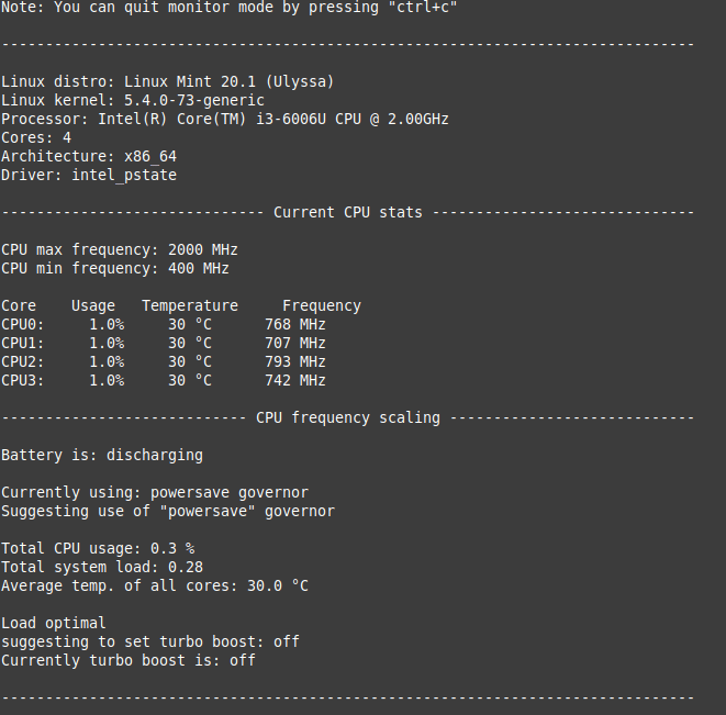 Supervisión de frecuencia de CPU automática