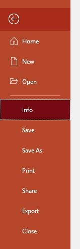 Reducir el tamaño de la imagen de PowerPoint Edita la información del archivo