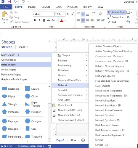 Características de Visio