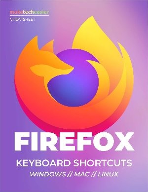 Descarga de hoja de trucos de atajos de teclado de Firefox