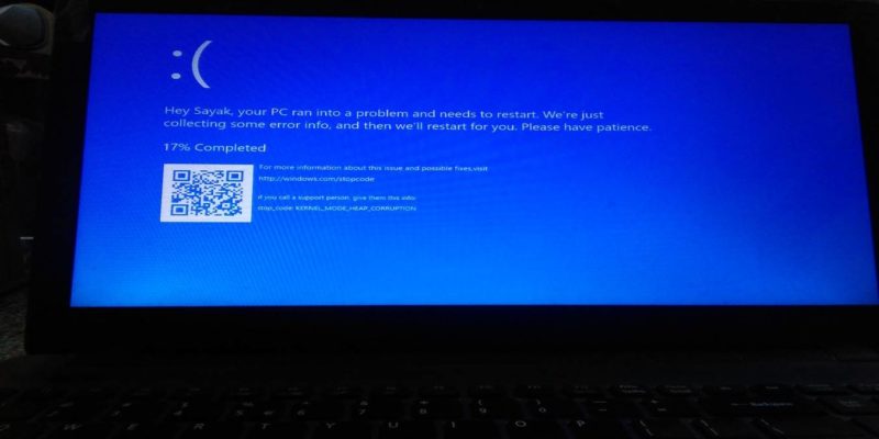 Imagen destacada Error de pantalla azul de la muerte