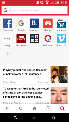 opera-mini-navegador-pantalla de inicio