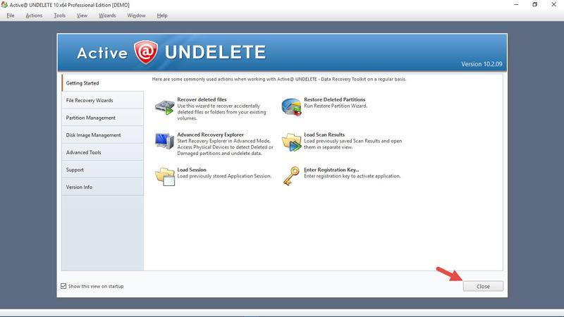 active-undelete-welcome-screen